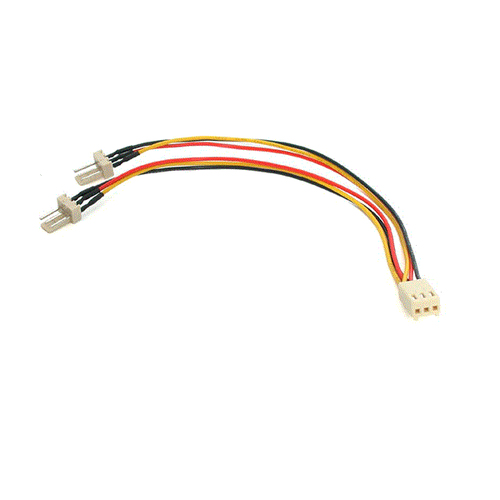 StarTech.com TX3SPLITTER, Molex (3-pin), Molex (3-pin), 0,152 m, Male, Female, Assorted colours, White