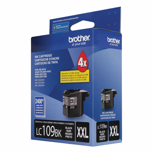 Brother LC-109BKS, Extra (Super) High Yield, Black, Pigment-based ink, 2400 pages