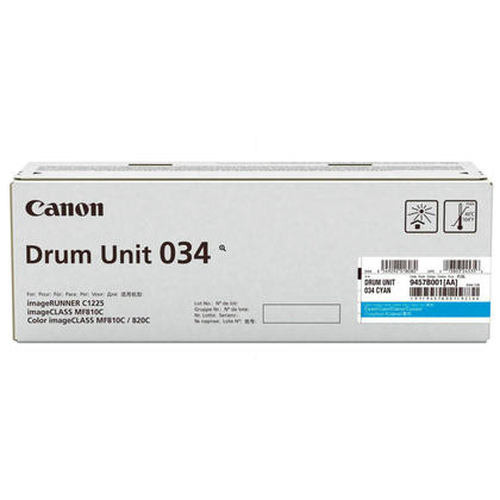 Canon 034, Original, ImageClass Mf820Cdn/MF810Cdn, 34000 pages, Laser printing, Cyan, Black, Orange