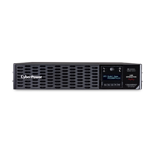 CyberPower PR2200RTXL2U, Line-Interactive, 2,2 kVA, 2200 W, Sine, 70 V, 155 V