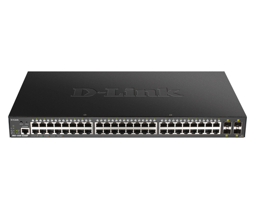 D-Link DGS-1250-52XMP, Managed, L3, Power over Ethernet (PoE), Rack mounting