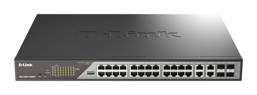 D-Link DSS-200G-28MPP, Managed, L2, Gigabit Ethernet (10/100/1000), Full duplex, Power over Ethernet (PoE), 1U