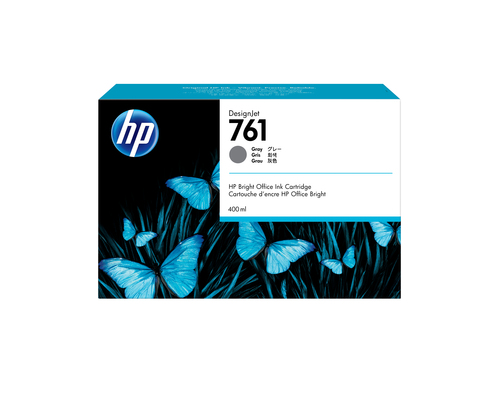 HP 761 400-ml Gray DesignJet Ink Cartridge, HP Designjet T7100 Printer, Thermal inkjet, Grey, CM996A, Singapore, 174 mm