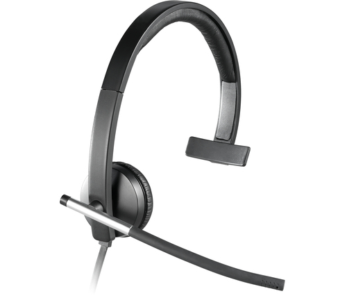 Logitech 981-000513, Wired, Office/Call center, 50 - 10000 Hz, 93 g, Headset, Black, Silver