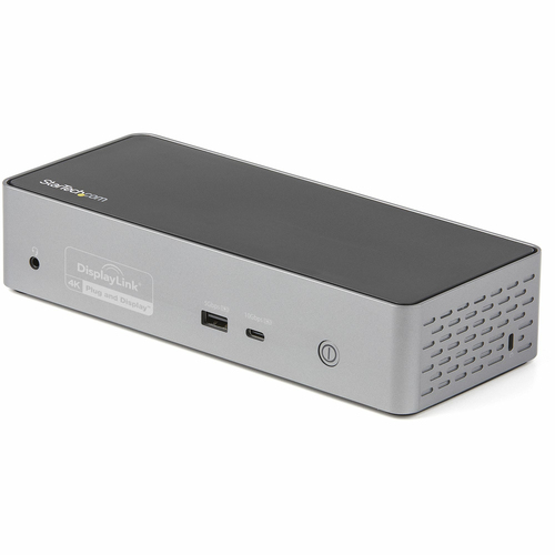StarTech.com DK31C4DPPD, Wired, USB 3.2 Gen 2 (3.1 Gen 2) Type-C, 100 W, 100,1000 Mbit/s, Black, Grey, 10 Gbit/s
