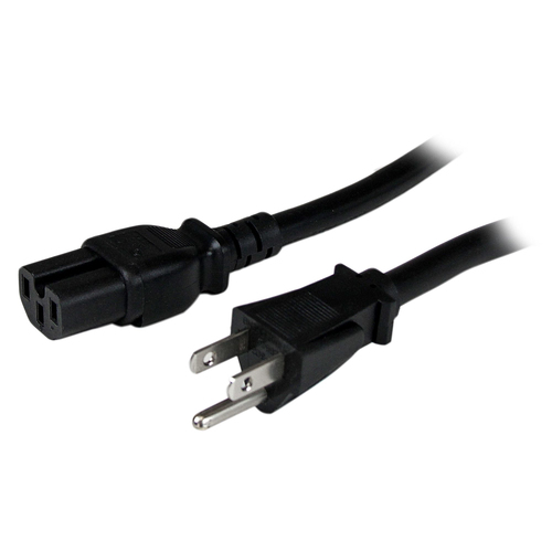 StarTech.com PXT515C158, 2,4 m, NEMA 5-15P, C15 coupler, 125 V, 15 A