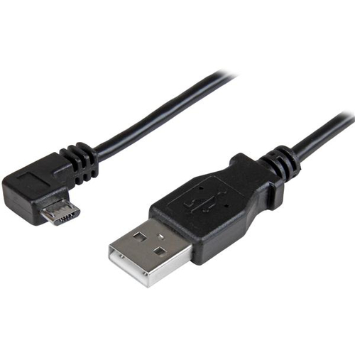 StarTech.com USBAUB50CMRA, 0,5 m, USB A, Micro-USB A, USB 2.0, Male/Male, Black