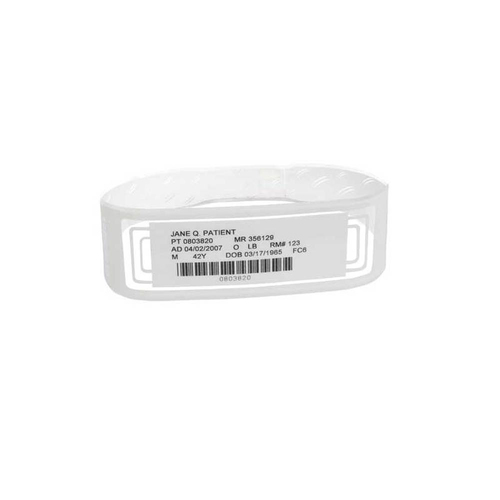 Zebra LB2-ADULT-WL3, Hospital wristband, White, Polyester, 25,4 cm (10")