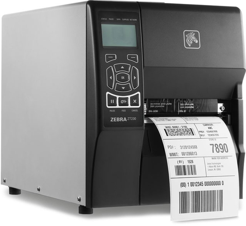 Zebra ZT230, Thermal transfer, 203 x 203 DPI, 152 mm/sec, Wired, Black