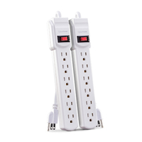 CyberPower MP1044NN, 0,6 m, Indoor, NEMA 5–15R, White, UL, RoHS, 6 AC outlet(s)