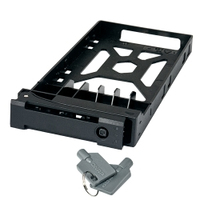 QNAP TRAY-25-BLK01, HDD mounting bracket, Plastic, Black, 2.5"