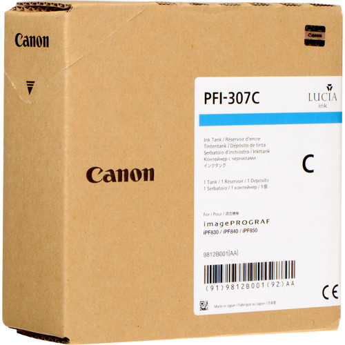 Canon PFI-307C, Cyan, 330 ml