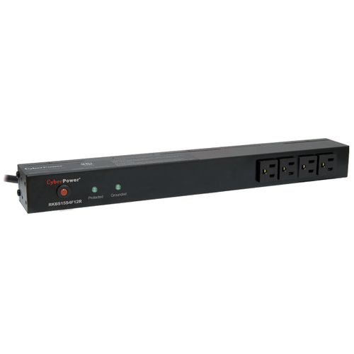 CyberPower RKBS15S4F12R, 3600 J, 16 AC outlet(s), NEMA 5–15R, 120 V, 50 - 60 Hz, Black