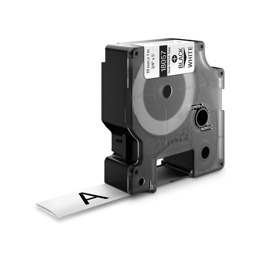 DYMO 18057, Black on white, Multicolour, -55 - 135 °C, UL 224, MIL-STD-202G, MIL-81531, SAE-DTL 23053/5 (1, 3), DYMO, Rhino