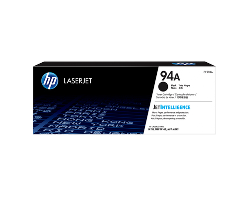 HP 94A Black Original LaserJet Toner Cartridge, 1200 pages, Black, 1 pc(s)