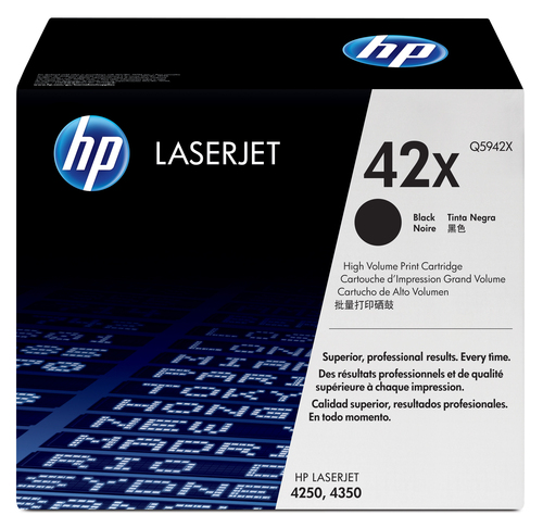 HP 42X High Yield Black Original LaserJet Toner Cartridge, 20000 pages, Black, 1 pc(s)