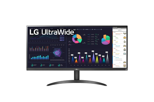 LG 34WQ500-B, 86,4 cm (34"), 2560 x 1080 pixels, UltraWide Full HD, LED, 5 ms, Black