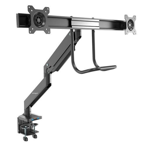 StarTech.com ARMSLIMDUAL2USB3, Clamp, 16 kg, 43,2 cm (17"), 81,3 cm (32"), 100 x 100 mm, Black