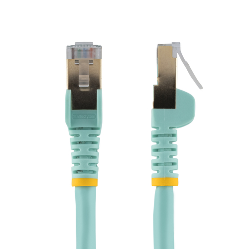 StarTech.com C6ASPAT30AQ, 9,1 m, Cat6a, RJ-45, RJ-45, Turquoise