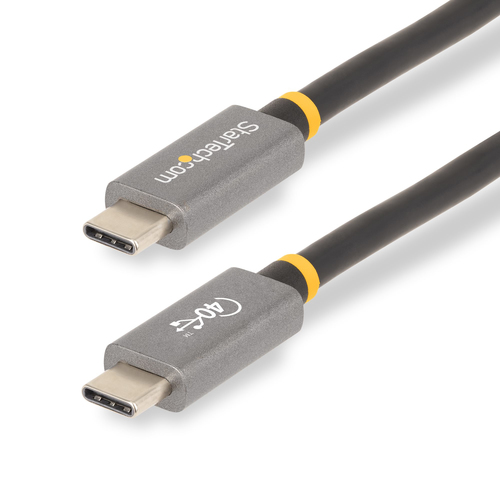 StarTech.com CC1M-40G-USB-CABLE, 1 m, USB C, USB C, USB4 Gen 2x2, 40 Gbit/s