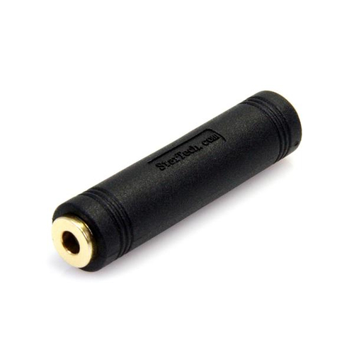 StarTech.com 3.5mm Adapter, 3.5mm, 3.5mm, Black