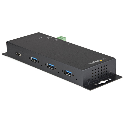 StarTech.com HB31C3A1CME, USB 3.2 Gen 2 (3.1 Gen 2) Type-C, USB 3.2 Gen 2 (3.1 Gen 2) Type-A, USB 3.2 Gen 2 (3.1 Gen 2) Type-C, 10000 Mbit/s, Black, Steel, Link, Power