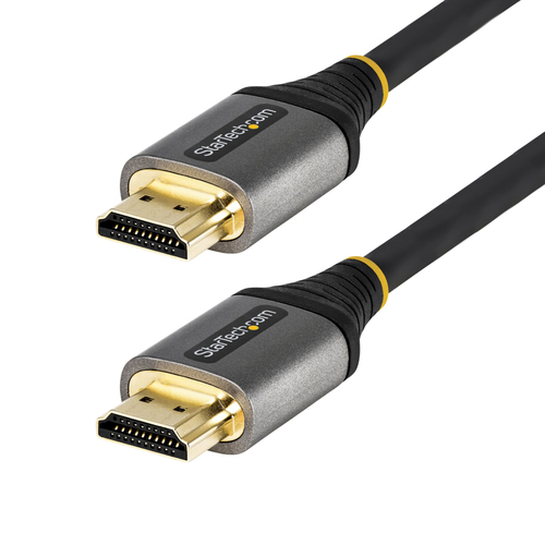 StarTech.com HDMM21V3M, 3 m, HDMI Type A (Standard), HDMI Type A (Standard), 48 Gbit/s, Audio Return Channel (ARC), Black, Grey