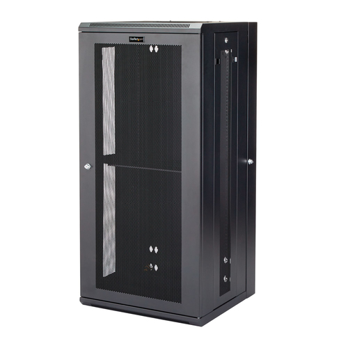 StarTech.com RK2620WALHM, Wall mounted rack, 26U, 90 kg, Key lock, Cable management, 74 kg