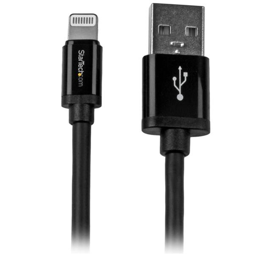 StarTech.com USBLT2MB, 2 m, Lightning, USB A, Male, Male, Black