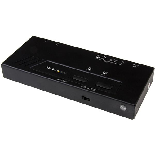 StarTech.com VS222HD4K, HDMI, Black, 1080p, Activity, Power, 3840 x 2160 pixels, IR