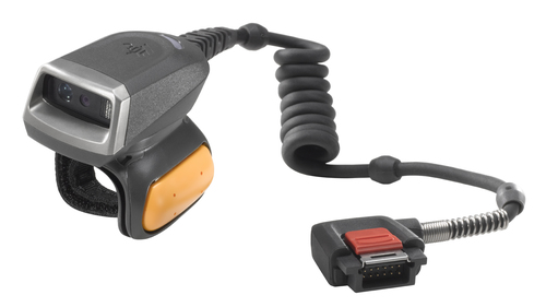 Zebra RS5000, Handheld bar code reader, 1D/2D, Code 11, Code 128, Code 39, Code 93, GS1 DataBar Expanded, Interleaved 2 of 5, MSI, U.P.C., Aztec Code, Composite Codes, Data Matrix, MaxiCode, Micro QR Code, MicroPDF417, PDF417, QR Code,..., 660 nm, Wired