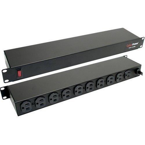 CyberPower CPS1215RM, 1U, Black, NEMA 5-15P, 10 x NEMA 5-15R, 4,57 m, 120 V