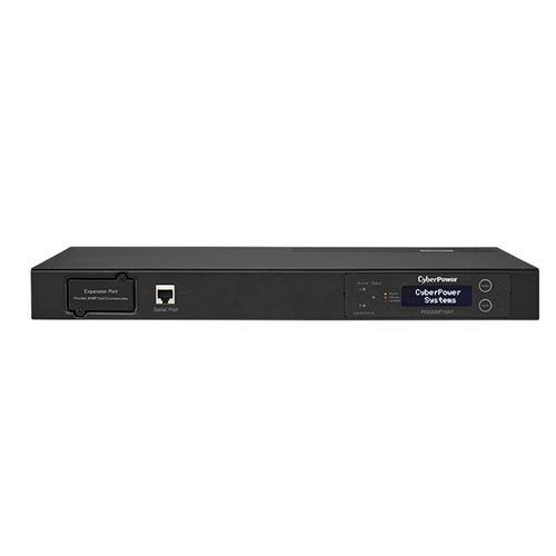 CyberPower PDU20MT10AT, Metered, 1U, Metal, Black, LCD, 10 AC outlet(s)