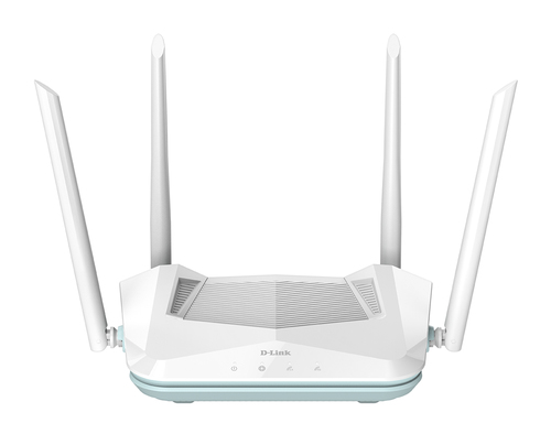 D-Link R15, Wi-Fi 6 (802.11ax), Dual-band (2.4 GHz / 5 GHz), Ethernet LAN, White, Tabletop router