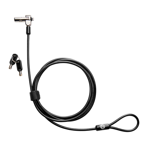 HP Nano Keyed Cable Lock, 1,83 m, Code, Galvanized steel, Black, Metallic