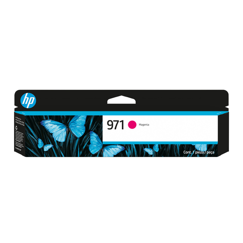 HP 971 Magenta Original Ink Cartridge, Magenta, Pigment-based ink, 1 pc(s), 2500 pages