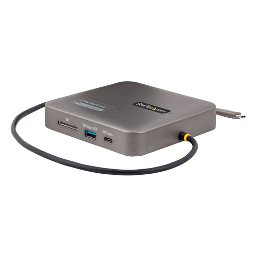 StarTech.com 102B-USBC-MULTIPORT, Wired, USB 3.2 Gen 2 (3.1 Gen 2) Type-C, 100 W, 10,100,1000 Mbit/s, Grey, Space Gray