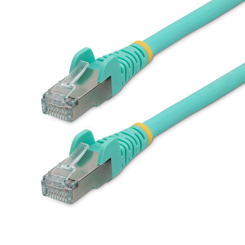 StarTech.com NLAQ-30F-CAT6A-PATCH, 9,1 m, Cat6a, S/FTP (S-STP), RJ-45, RJ-45, Aqua colour