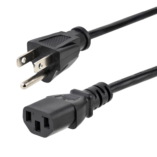 StarTech.com PXT10120, 6,1 m, NEMA 5-15P, C13 coupler, SVT, 125 V