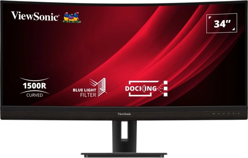 Viewsonic VG3456C, 86,4 cm (34"), 3440 x 1440 pixels, UltraWide Quad HD, LED, 5 ms, Black