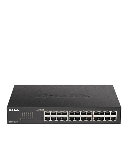 D-Link DGS-1100-24V2, Managed, L2, Gigabit Ethernet (10/100/1000), Rack mounting, 1U