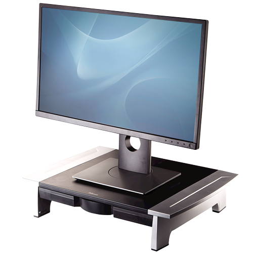Fellowes Office Suites, Freestanding, 36 kg, 71,1 cm (28"), Height adjustment, Black, Silver