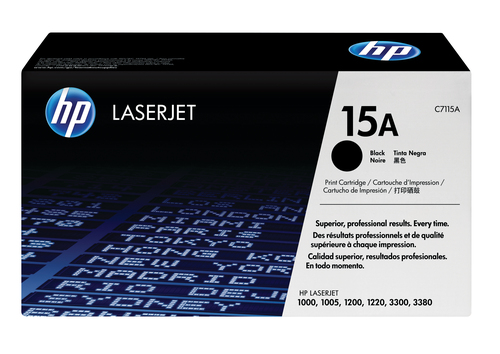 HP 15A Black Original LaserJet Toner Cartridge, 2500 pages, Black, 1 pc(s)