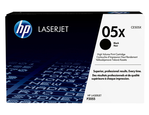 HP 05X High Yield Black Original LaserJet Toner Cartridge, 6500 pages, Black, 1 pc(s)