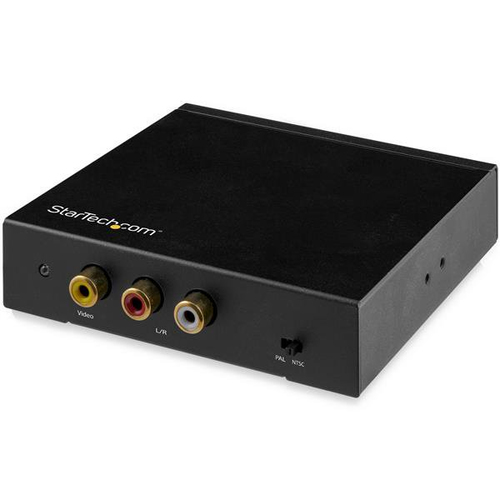 StarTech.com HD2VID2, Active video converter, Black, REACH, FCC, 1920 x 1080 pixels, 640 x 480,800 x 600,1920 x 1080, 480p, 576p, 720p, 1080p