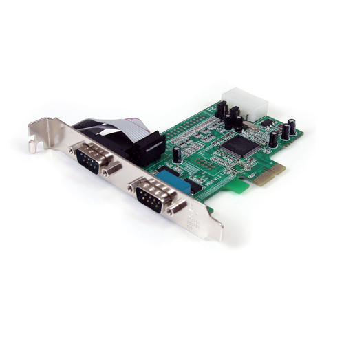 StarTech.com PEX2S553, PCIe, Serial, PCIe 1.0, RS-232, Green, ASIX - MCS9922CV-AA