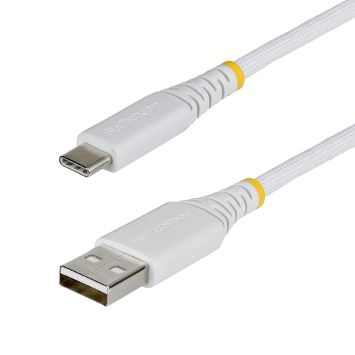 StarTech.com USB2AC3FBRWH, 0,91 m, USB A, USB C, USB 2.0, 0,48 Gbit/s, White