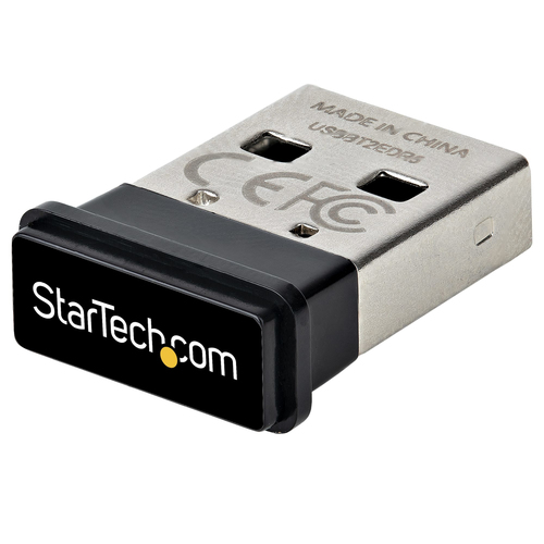 StarTech.com USBA-BLUETOOTH-V5-C2, Wireless, USB, Bluetooth, 2 Mbit/s, Black, Silver