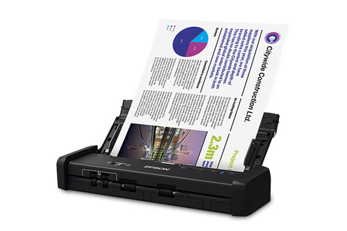 Epson B11B243201, 600 x 600 DPI, 1200 x 1200 DPI, 48 bit, 24 bit, Sheet-fed scanner, Black