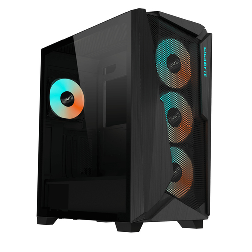 GIGABYTE C301 GLASS, Midi Tower, PC, Black, ATX, EATX, micro ATX, Mini-ITX, Glass, Plastic, Steel, Gaming